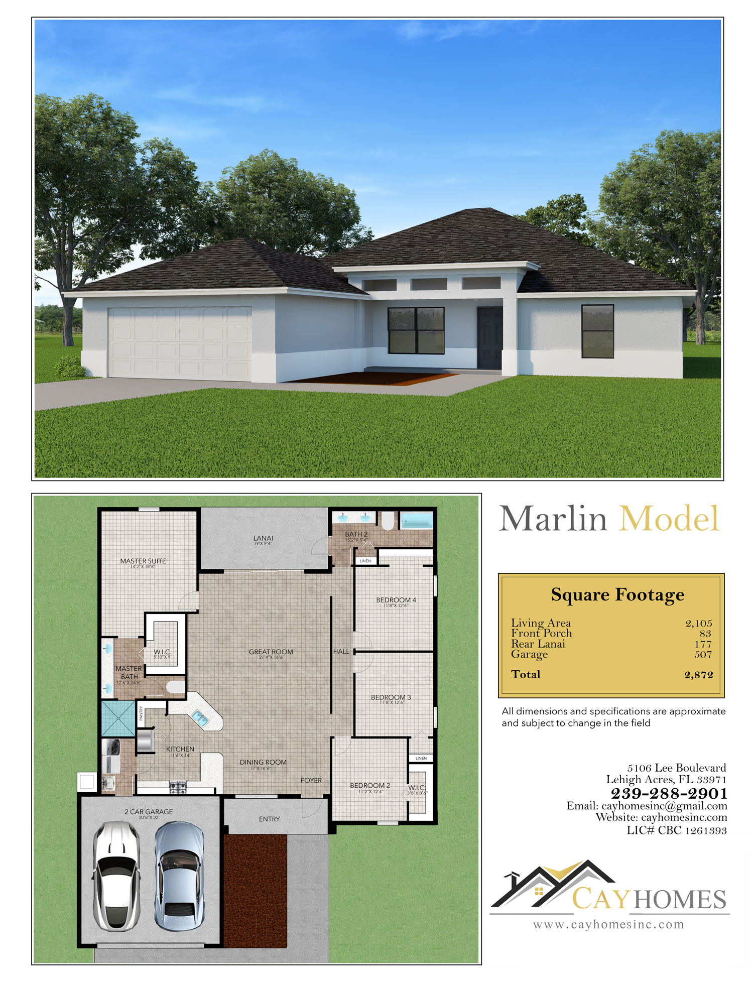 The Marlin Model by Cay Homes in Lehigh Acres